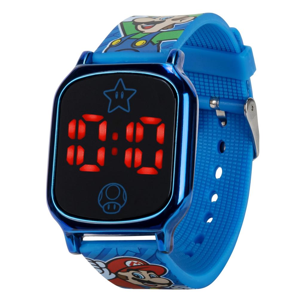 ACCUTIME Super Mario Digital Quartz Watch GSM4097AZ blue
