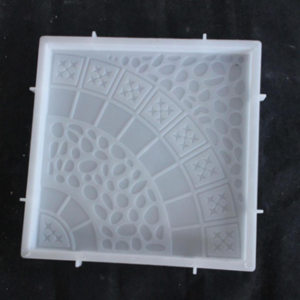 Concrete Brick Model Decorative Square Stepping Stone Paver Floor Tile Form for Walkway, Patio,