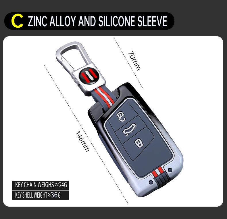 Car Key Case Cover Shell Fob For VW Volkseagen Passat B8 Magotan For Skoda Superb A7 Kodiaq Seat Shell Car Styling accessories