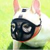Dog Muzzle With Short Snout Adjustable Breathable Mesh Muzzle For English French Bulldogs Anti-bite Chewing
