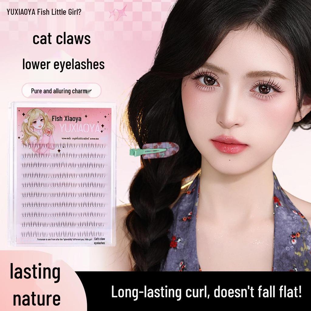 Yu Xiao Ya Glue-Free Cat Paw Lower Lashes - Natural Style Realistic False Eyelashes