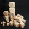 Six-Sided Wooden Dice 5Pcs 2/3/4/5/6/7CM Rounded Corner Giant DIY Hand Painted Gaming Heavy Duty Block Cube Game Night Props