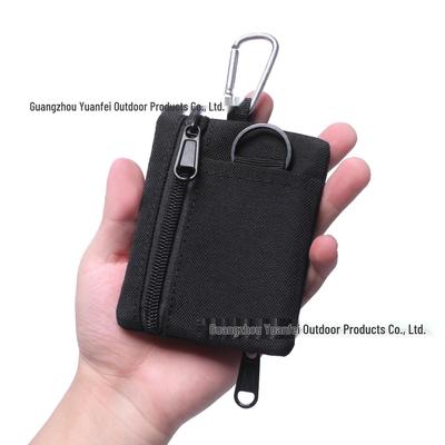 Compact Men's Tactical Outdoor Wallet for Cards, Coins, and Bills
