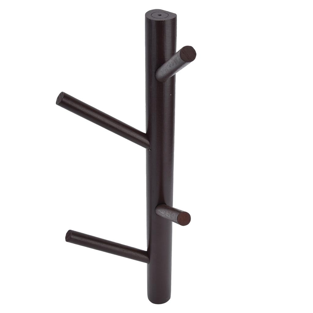 Punch Free Wall Mounted Coat Rack Towel Hanger Tree Branch Shaped Hat Rack for Living Room(Brown 4