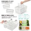 Richell Totono Extendable Vegetable and Freezer Storage, Deep, Regular Size, Space-Efficient, Adjustable To Fit (100915)
