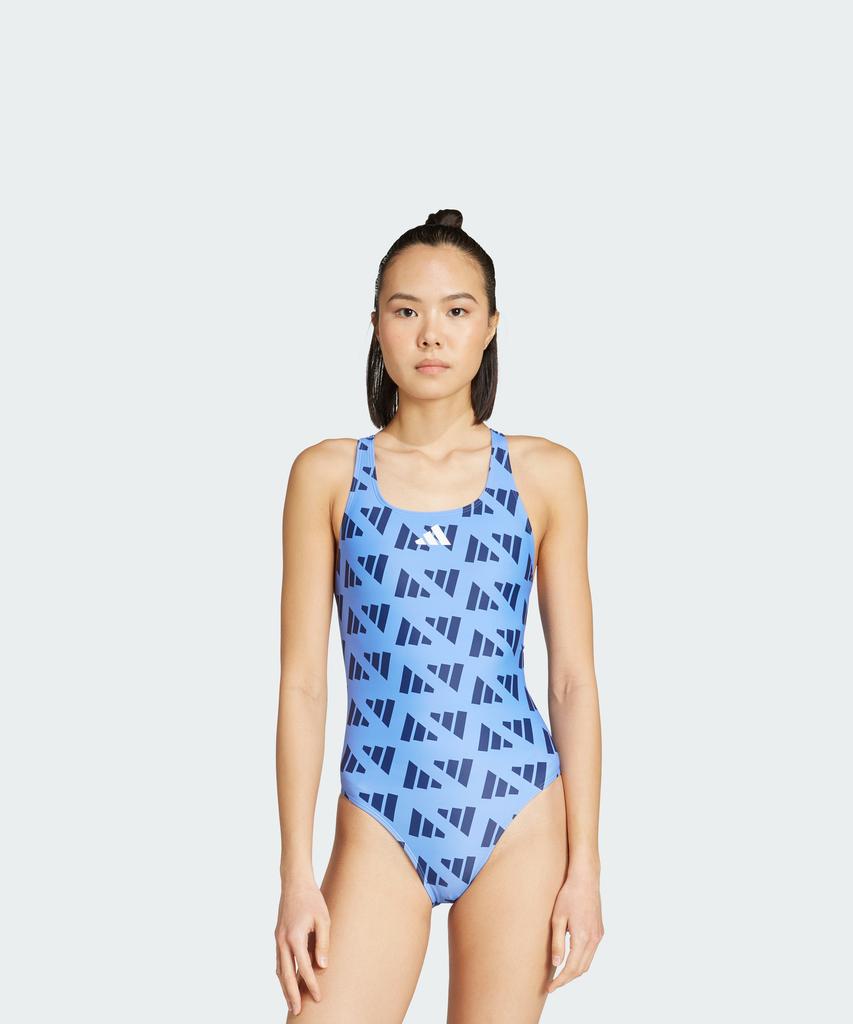 adidas Logo Graphic V-Back Swimsuit Jm3735