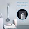 Silicone Long-Handled Bath Brush - Soft Bristle Back Scrubber for Easy Cleaning