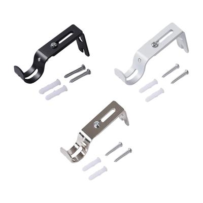 Curtain Rod Holder Portable Single Rod Bracket for WallCurtain Rod Bracket Curtain Rod Support Hanger for 1inch Curtain Rod