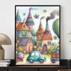 New Arrival 5D DIY Full Circle Diamond Painting "Comics City" Embroidery Cross Stitch Home Decor Gift
