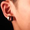 Oorklap Clip Cool Roestvrij Staal Punk Stijl Ronde Cirkel Oorbellen Mannen Sieraden voor Feest