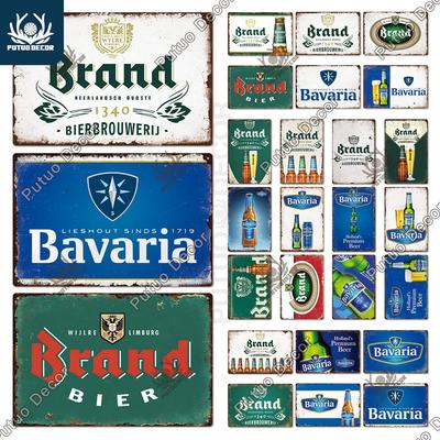 Putuo Decor Niederländische Biermarke Vintage Blechschild Metall Wanddeko für Pub Küche Bar Man Cave Club Retro Plakette Dekorat