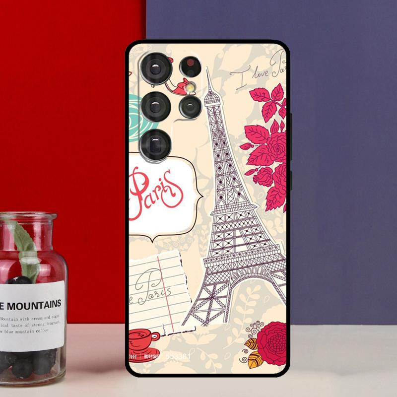 

Love Paris Eiffel Tower France Funda Case For Samsung Galaxy S25 Ultra S9 S10 S20 S21 S22 Plus S23 Ultra S24 FE Phone Cover Galaxy S25Ultra