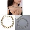 Geometric Chain Necklace For Women Men With Gold Plating For Party Wear