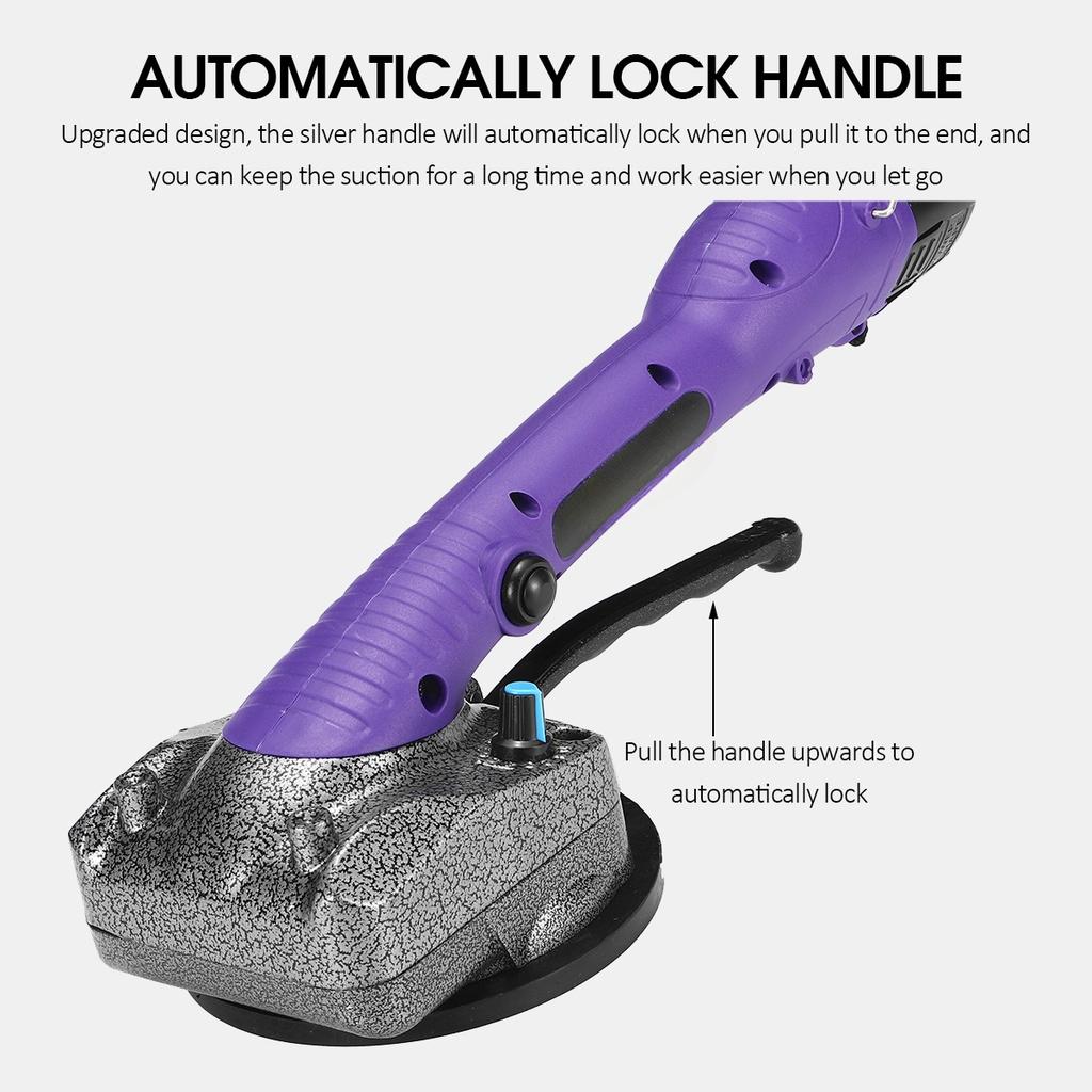 Tiling Tiles Machine Tile Vibrator Suction Cup 10 Gear Adjustable Automatic Floor Vibrator Leveling Tools with 2 Battery 1500W 100V-240V