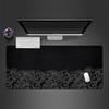 Black Wave Art Desk Mat Large Gaming Mouse Pad Nonslip Rubber Base Stitched Edge Keyboard Pads PC for Office Desktop Accessory