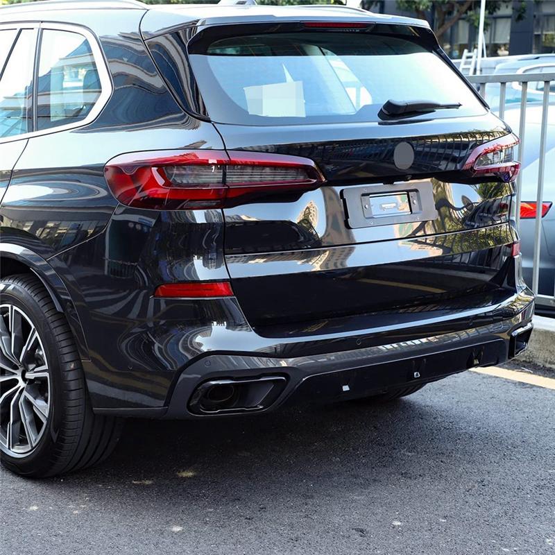 For BMW X5 G05 Car Exhaust Muffler Tail Pipe Trim Cover Stainless Steel Exterior Accessories Parts Kit-M53K