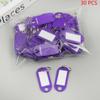 30Pcs Useful Key Tags Oil-Resistant Compact Key Labels Versatile Environmentally Friendly Lunchbox Luggage Key