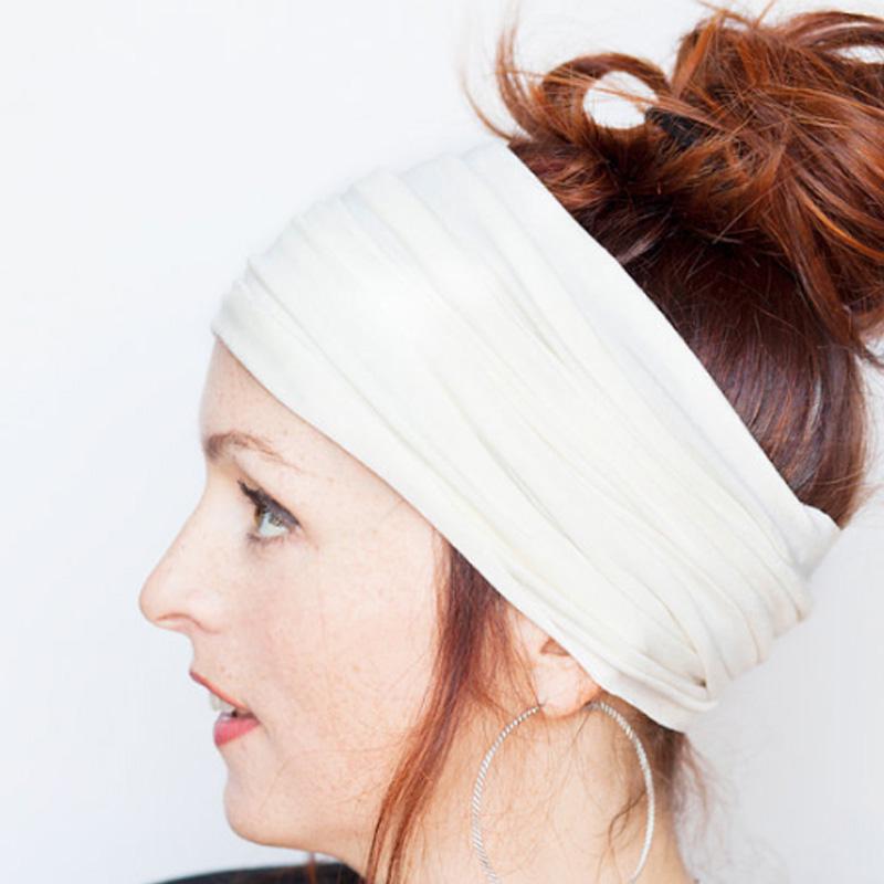 Weiches elastisches Stretch-Lauf-Haarband für Damen, breites Haarband, Kopfwickel, Yoga-Stirnband, Turban, LYD
