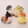 Lovely Handmade Lifelike Little Bird Plush Toys Cozy Fluffy Funny Magnetic Little Bird Doll Cute Palm Shoulder Pets Kids Gift