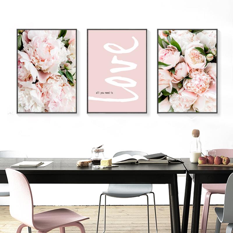 Flowers Fragrance Lip Fashion Life Wall Art Canvas Painting Nordic Posters And Prints Wall Pictures For Living Room Shop Decor