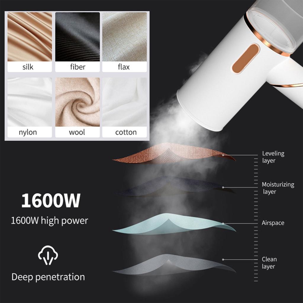 Steamer for Clothes Handheld Travel Garment Steamer Foldable Steamer for Clothes Fabric Wrinkles Removers for Home Travel