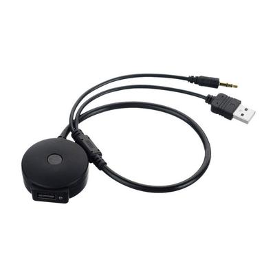 Universal Car Bluetooth 4.0 Audio 3.5Mm Aux Usb Music Adapter Cable For Bmw & Mini Cooper & Any Car Has Aux