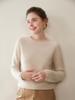Women's Cashmere Sweater: Autumn/Winter, Round Neck, Loose Fit, Rolled Hem, Versatile Knit Pullover