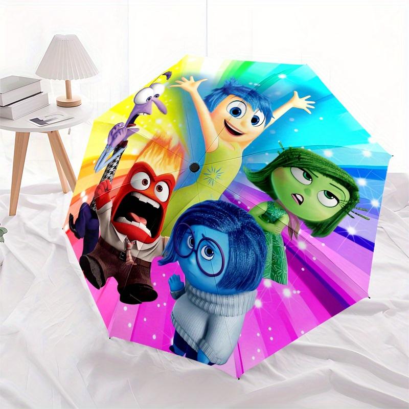 1pc Inside Out Automatic Folding Umbrella: Compact 8 Bone Design Cartoon Outdoor Travel Companion, Business Umbrella, Christmas Valentine's