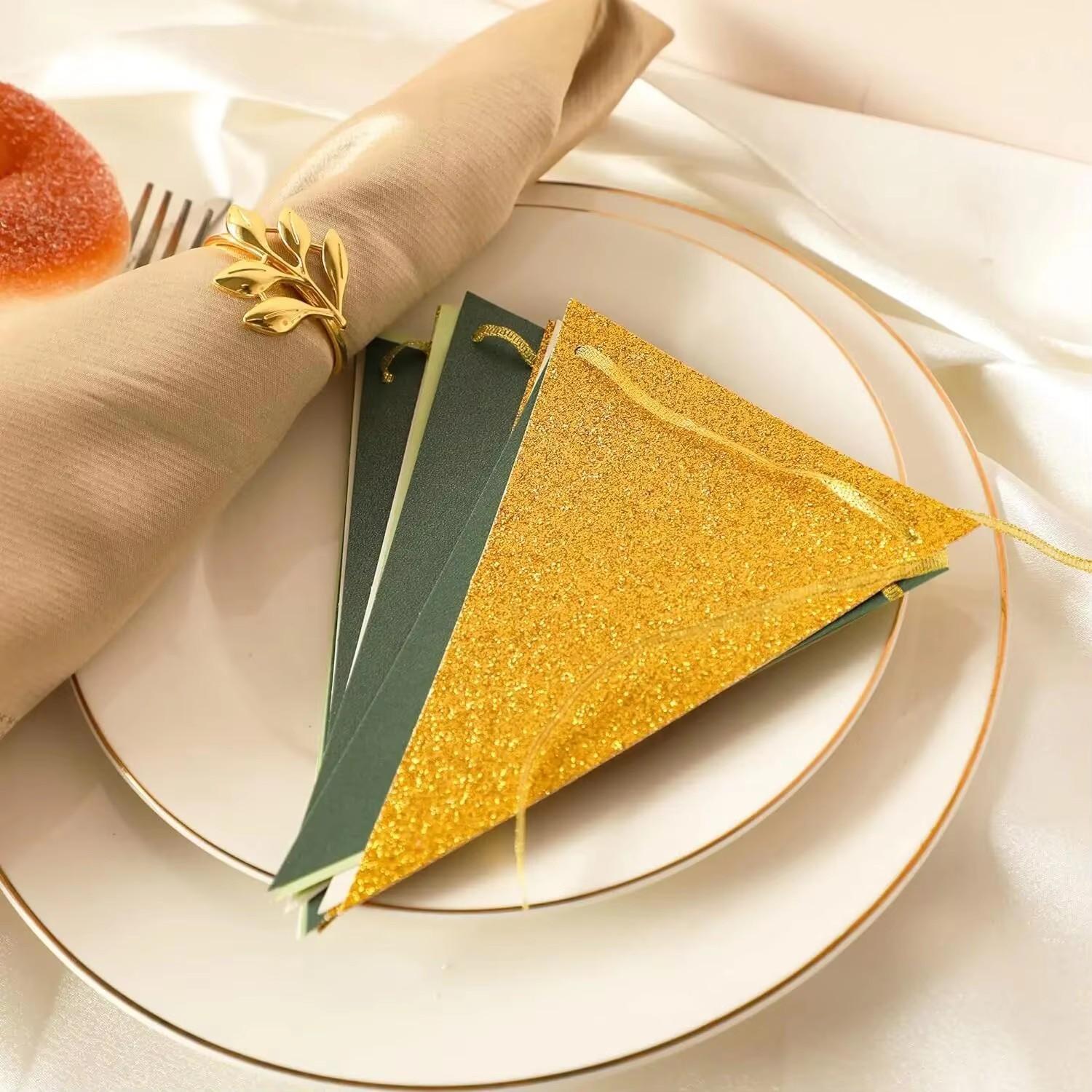 

16Pcs Pull The Flag Background Dcoration Triangular Flags Baby Bride Gift Party Birthday Party Decoration Wedding Party Banner