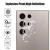 For Samsung Galaxy S23 Ultra Camera Lens Protector WANLONFENG Full Coverage HD Clear Lens Film with Cleaning Cloth