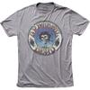 T-shirt Grateful Dead Teschio e Rose Uomo Licenza Rock N Roll Band Tee Grigia
