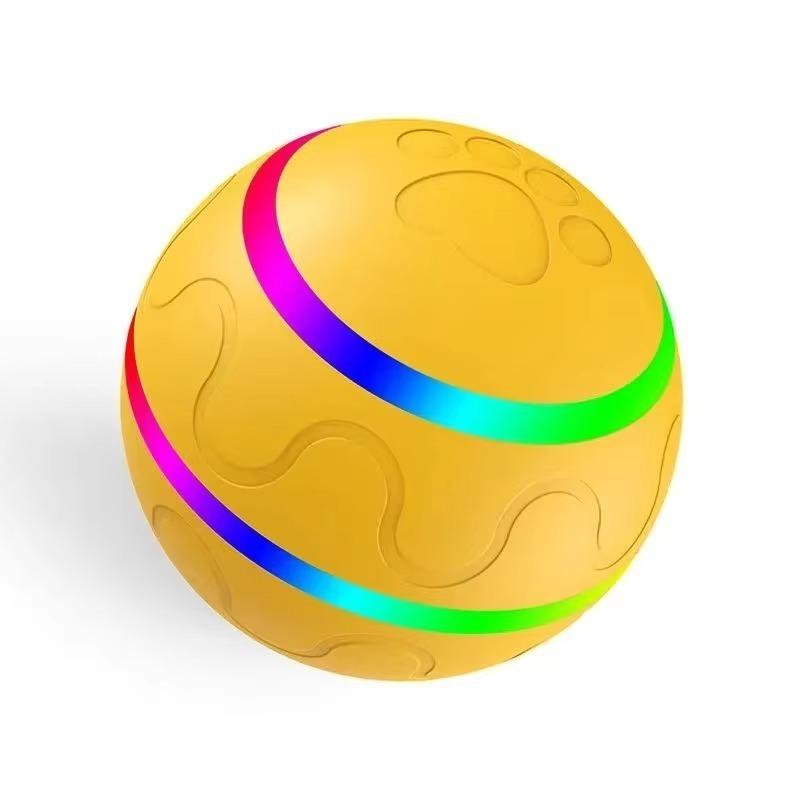Smart Teasing Dog Ball Remote Control Waterproof Interactive Pet Toy LED Light Dog Bouncing Toy Ball Automatic Rolling Toy Ball