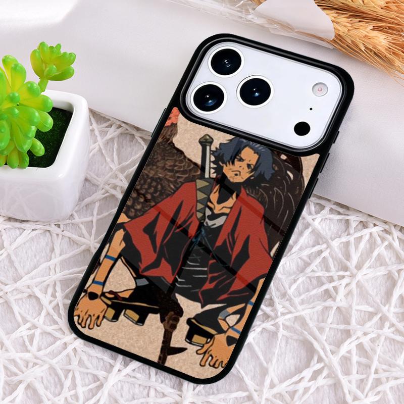 Anime Samurai Champloo soft Phone Case for iPhone 17 Air 16 15 11 12 14 13 Pro Max Shockproof Cover