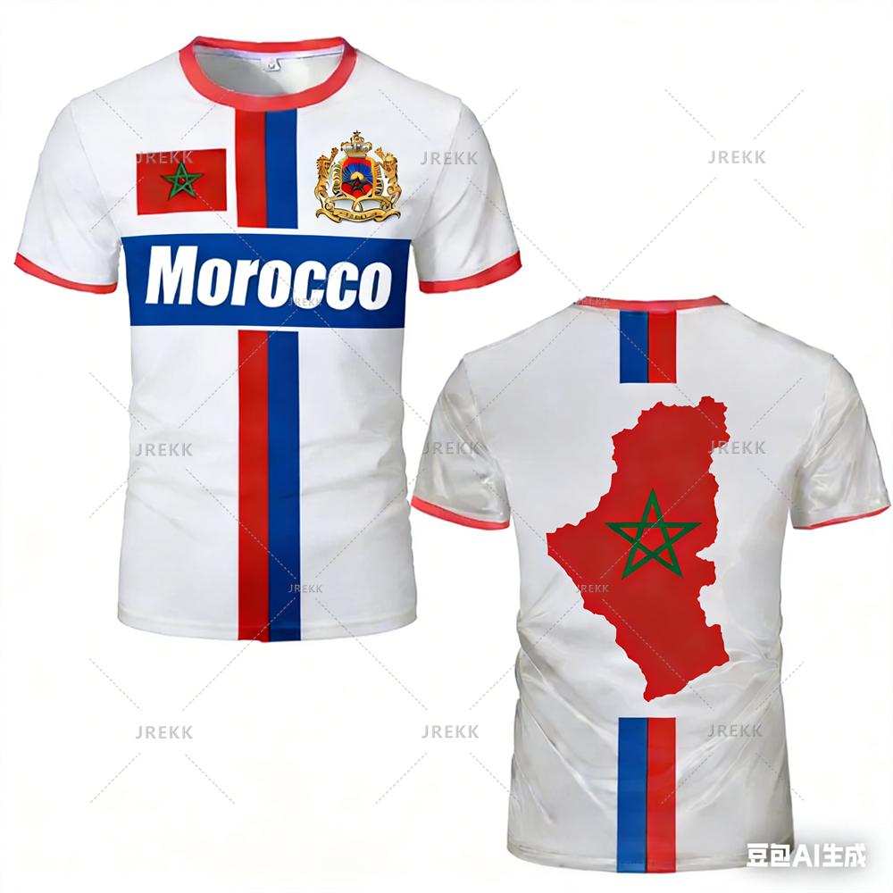 2026Morocco Football Jersey Football T Shirts New Design Trendy ShortUniforms Moroccan Flag Tees FamilyMatching