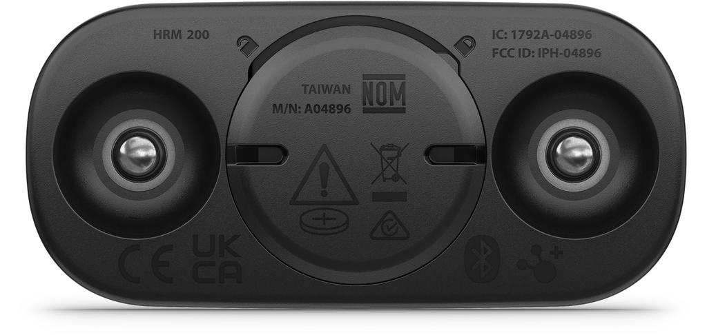 Heart Rate Monitor Strap - Garmin - Hrm 200 - M-xl - Battery Life Up To 1 Year - Range 3 M - Bluetooth