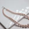 Elegante Perlenkette mit abgestufter Größe Leichte Schlüsselbein-Kette Damen Halskette Hochzeits Schmuck