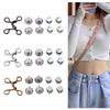 4 Sets Adjustable Size Buckle Extender Set Replacement Metal Button
