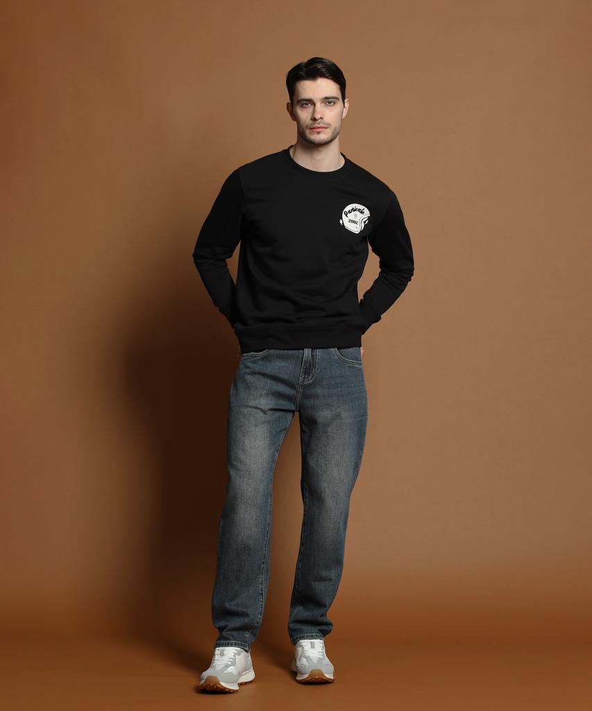PANICALE Black Logo Print Sweatshirt
