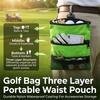 Portable Golf Storage Bag Three Layer Golf Pouch Accessories Carrier Golf Ball Bag  Traveling