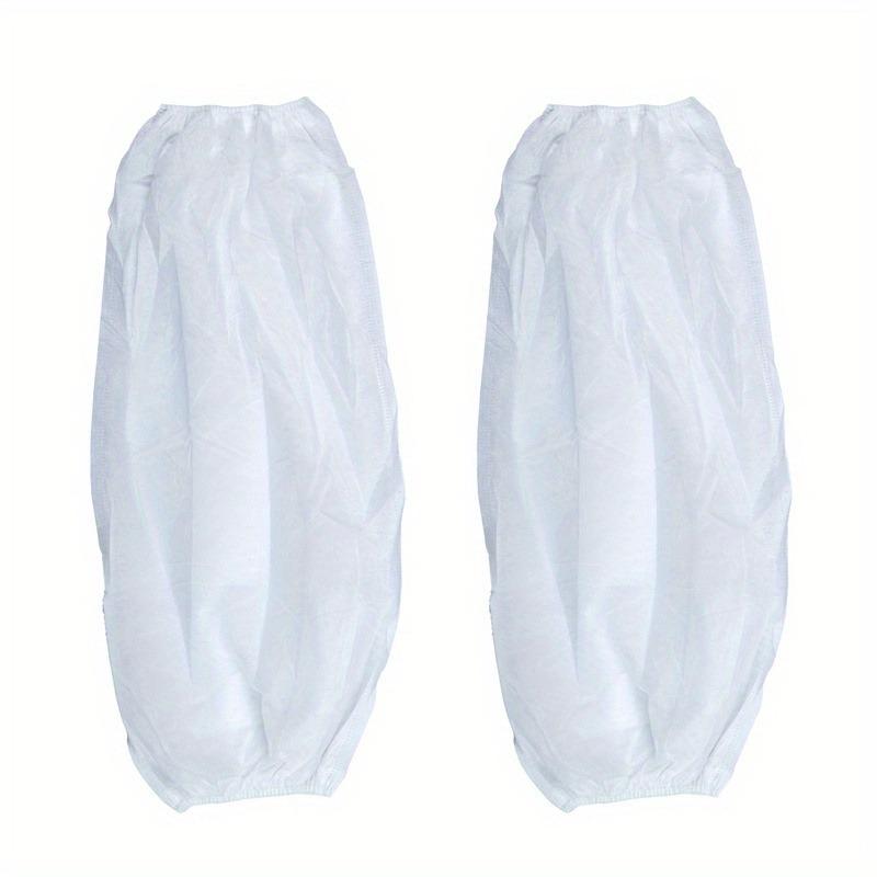 100 Pack Disposable Non-woven Fabrics Oversleeves Arm Sleeves Protective Covers Oil Resistance Cleaning Oversleeves Work Sleeves