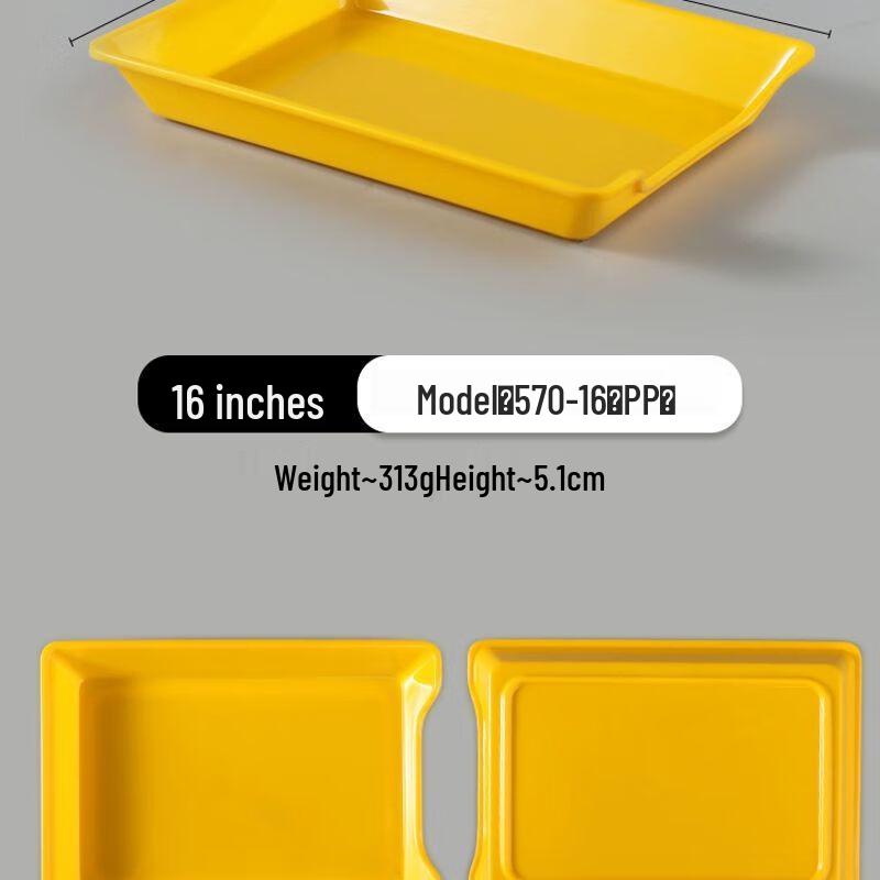 Rectangular Plastic Serving Tray for Skewers 16 inch