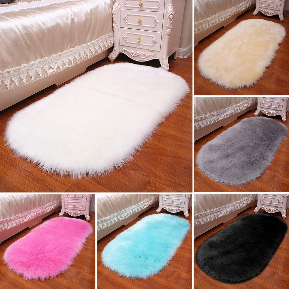 Floor Protection Sheepskin Carpet Imitation Wool Long Hair Carpet New Sofa Cushion  Home Decor
