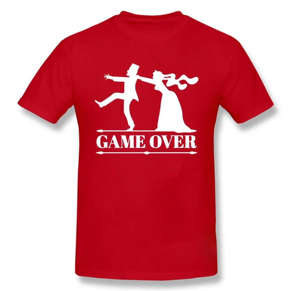 Game Over Bride Groom Single Party Tshirt Fun Tshirt Womens Clothing Short Sleeve Camo Tshirt