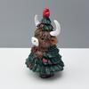 Highland Cow Resin Figurine Halloween Christmas Highland Cattle Cat Statue Animal Sculpture Holiday Party Decoration Ornament