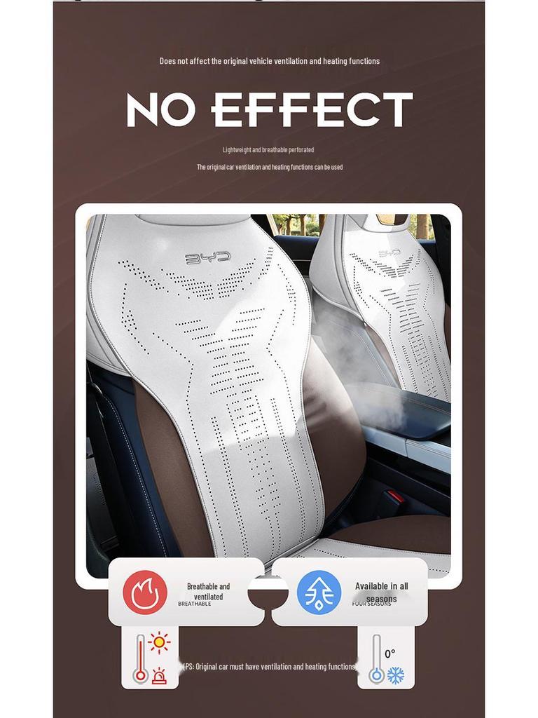 BYD Song PLUS Semi-Enclosed Suede Car Seat Cushion - Universal Saddle Pad for All Seasons