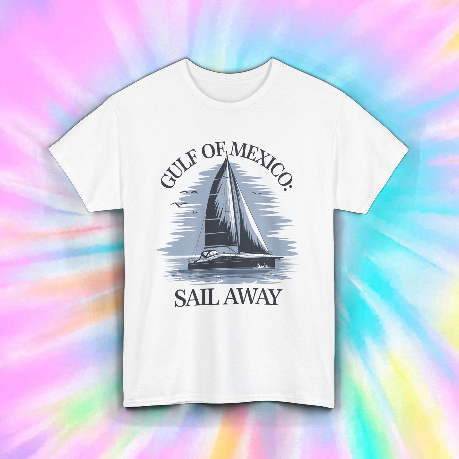 Gulf of Mexico Sail Away Shirt Nautical Ocean Sailing Graphic Tee S-5XL XL