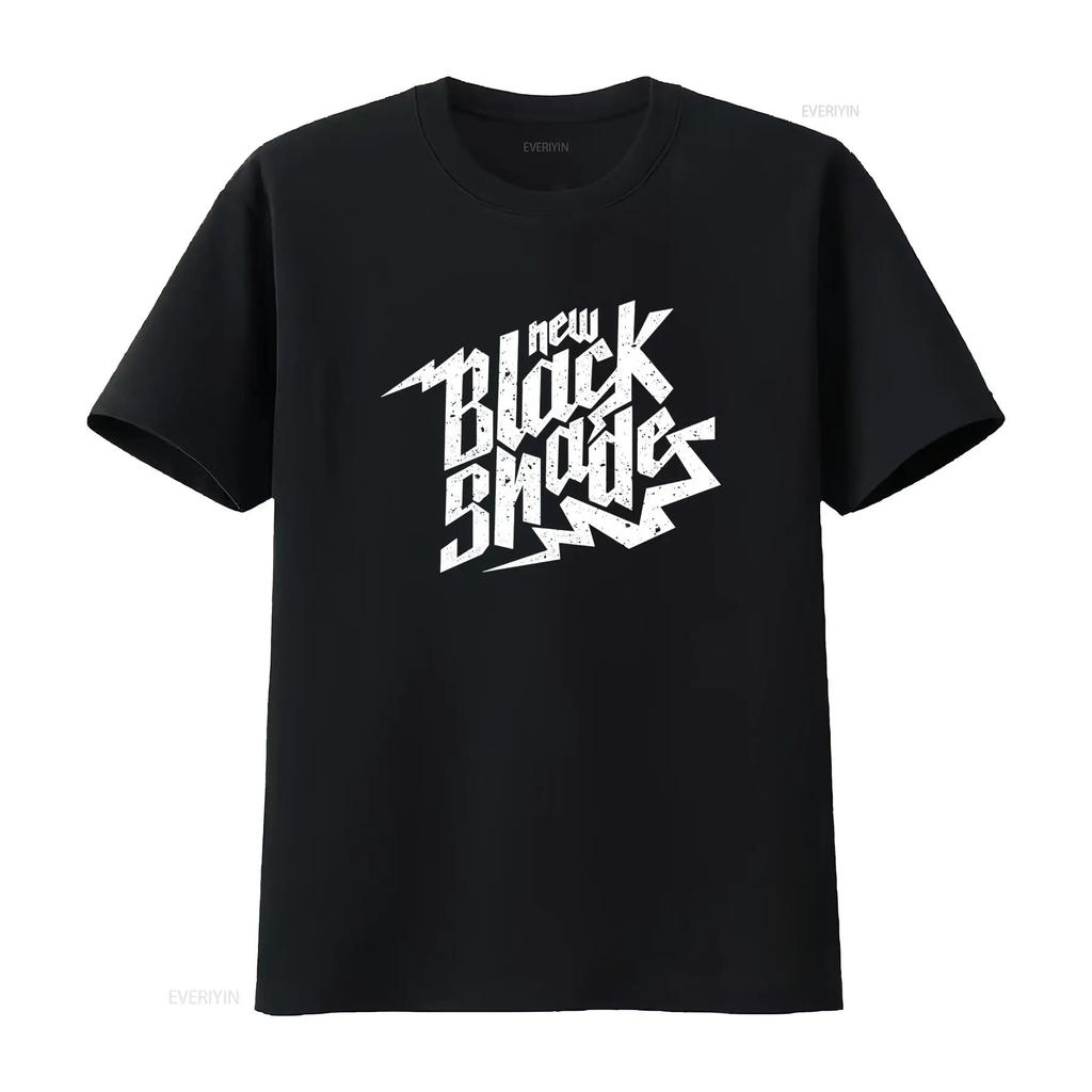 Gothic Heavy Metal New Black Shades Typographic Print Streetwear Cool Casual T Shirt Vintage Washed Top For Everyday Wear