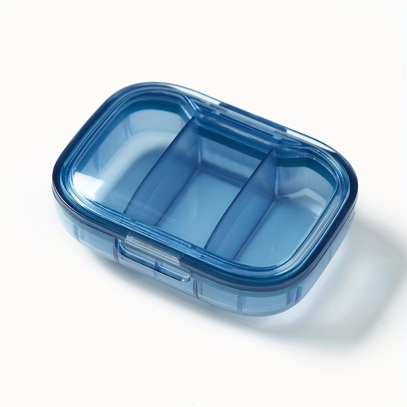 Mini Plastic Pill Box with 3 Compartments - Waterproof, Moisture-Proof, Large Capacity for Morning