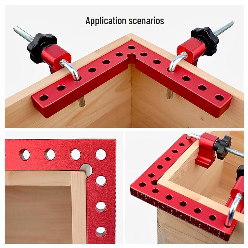 140mm Right Angle Woodworking Triangle Ruler & 120mm Clamping Combination Tool