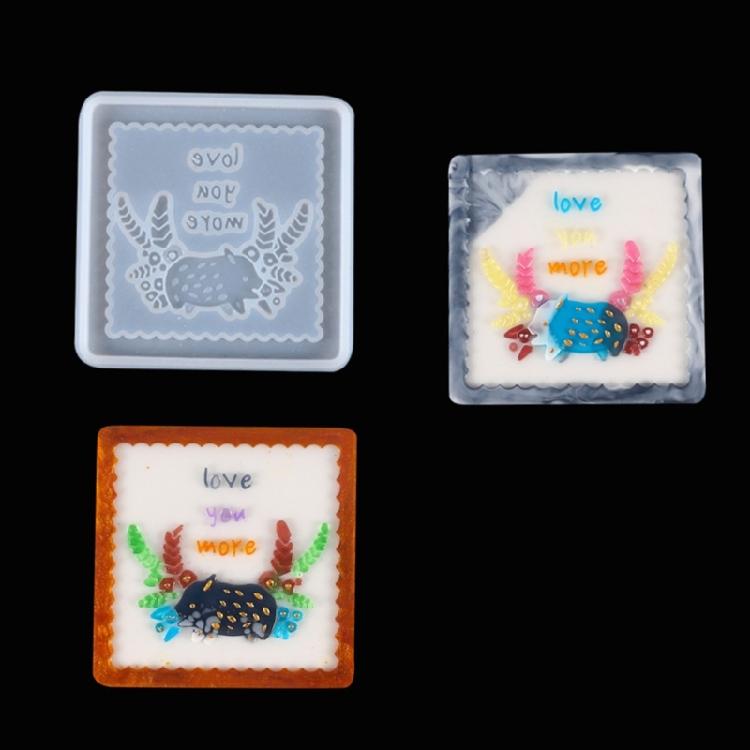 Coasters Molds for Epoxy Resin Animal Coaster Mould for Resin Casting Art Molds